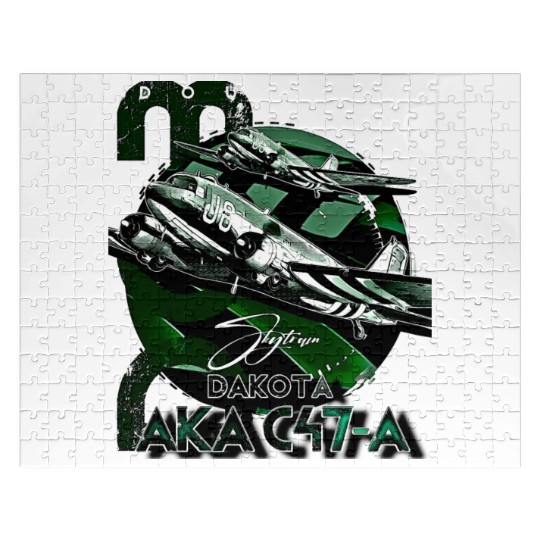 Douglas AKA C-47 Dakota Skytrain Military Version Jigsaw Puzzles