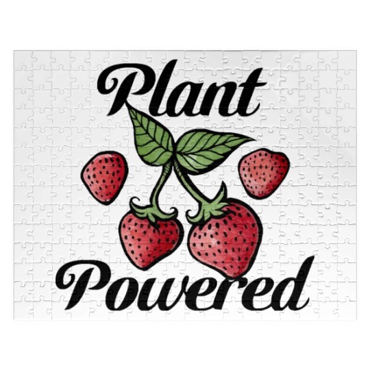 Plant Powered Strawberry Vegetarian Jigsaw Puzzles