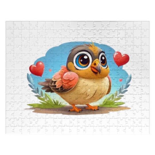 3D bird cartoon Jigsaw Puzzles