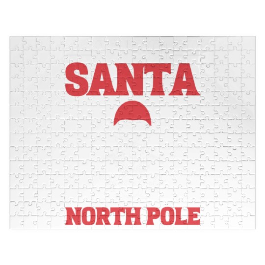 Sons Of Santa North Pole Motorcycle Rider Jigsaw Puzzles