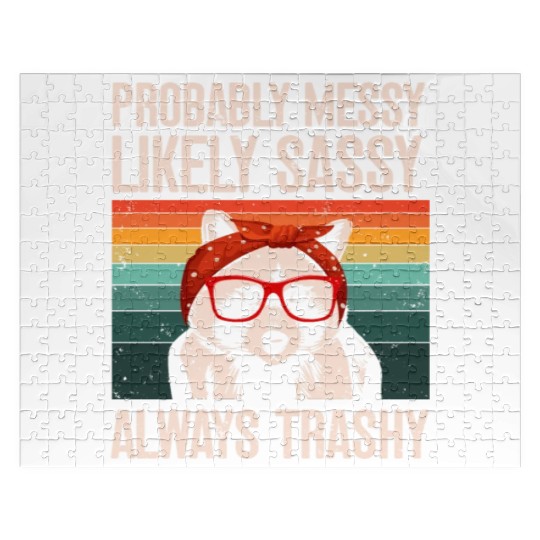 Funny Raccoons Trash Panda Racoon Lovers Jigsaw Puzzles