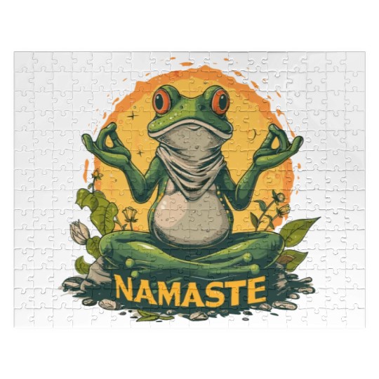 Yoga Frog Relaxation Chilling Meditation Jigsaw Puzzles
