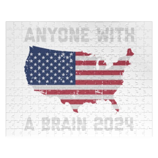 2024 Brain Vote Democracy Anti-Trump Jigsaw Puzzles