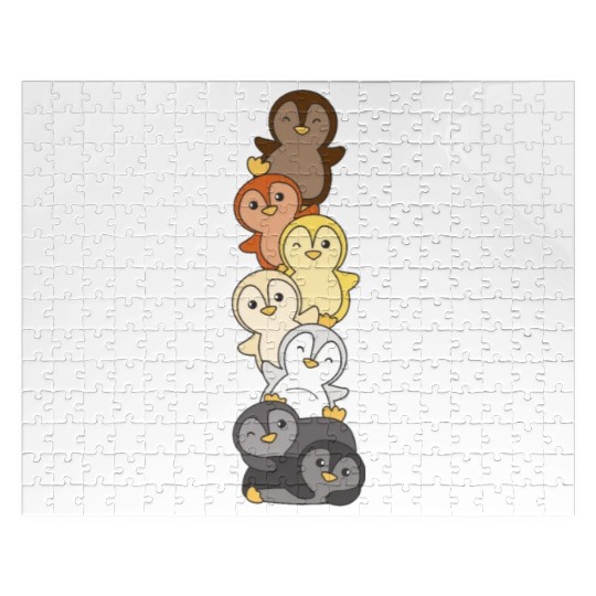 Bear Brotherhood Flag Pride Lgbtq Cute Penguin Jigsaw Puzzles