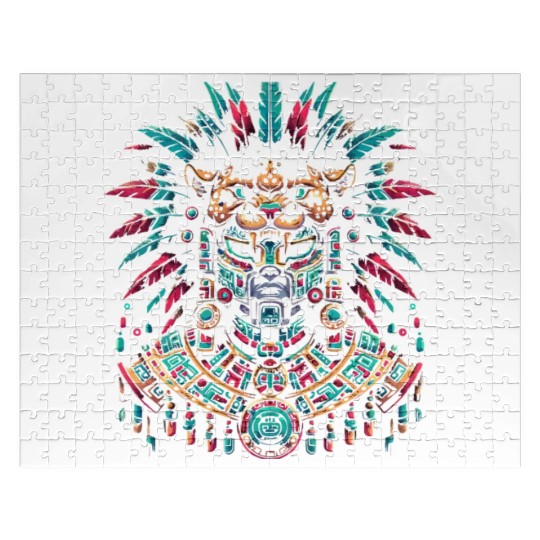 Aztec Jaguar Warrior Aztec Culture Indigenous Jigsaw Puzzles