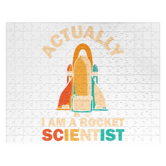Retro Rocket Scientist Space Shuttle Jigsaw Puzzles