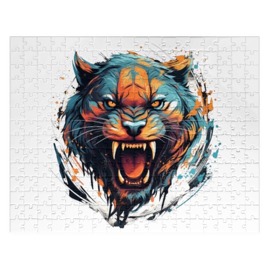Angry Tiger Jigsaw Puzzles