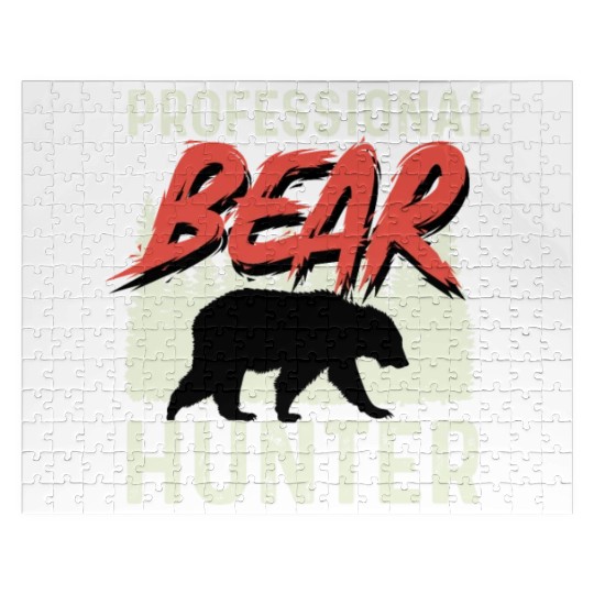 Professional Bear Hunter Hunter Gift Jigsaw Puzzles