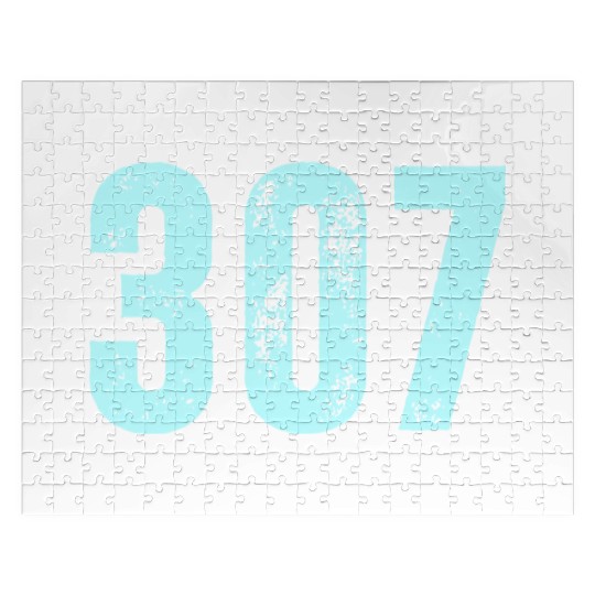 307 Area Code Wyoming Jigsaw Puzzles