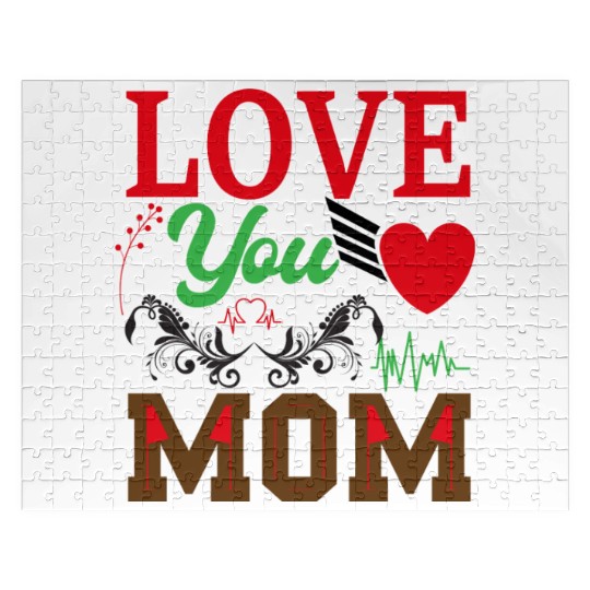 I Love You Mom Jigsaw Puzzles