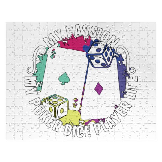 Poker Dice Player My Passion My Poker Card Game Jigsaw Puzzles
