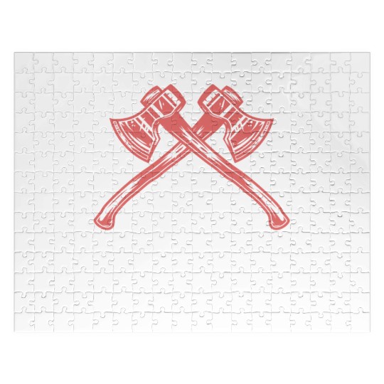 Girls Throw It Best Axe Throwing Chainsaw Jigsaw Puzzles