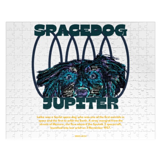 Futuristic Dog Art (Type Writer) Jigsaw Puzzles