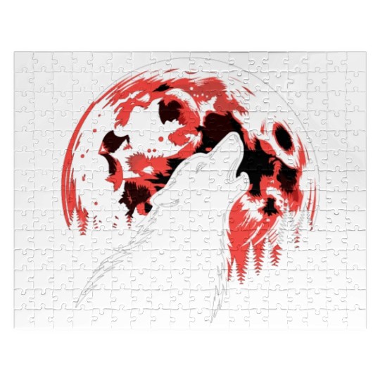 Horror Dog Halloween Spooky Dog Lover Gothic Dog Jigsaw Puzzles