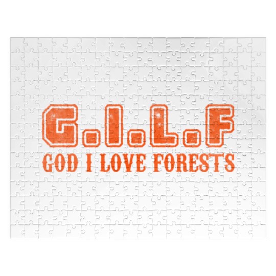 God I love forests Jigsaw Puzzles