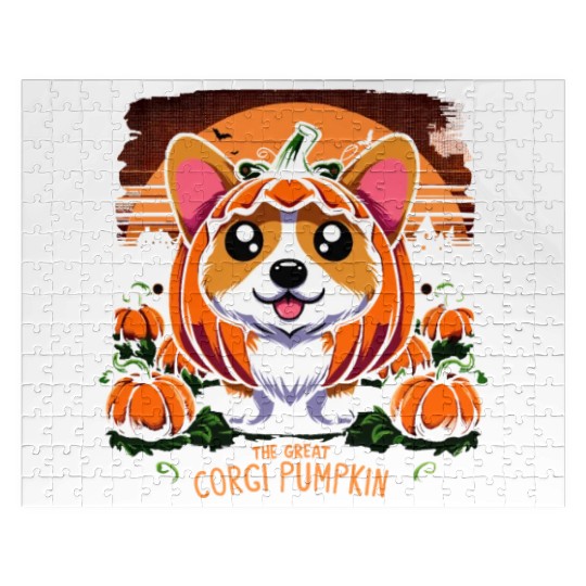 Horror Dog Halloween Spooky Dog Lover Gothic Dog Jigsaw Puzzles