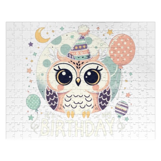 Its My Birthday Sweet Birthday Owl Jigsaw Puzzles