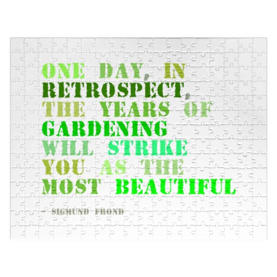 Plant sayings fake sigmund freud quote Jigsaw Puzzles