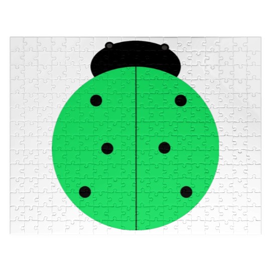 green ladybug Jigsaw Puzzles
