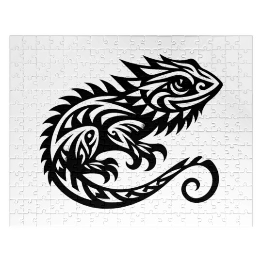 Cute Bearded Dragon T Tattoo Dragon Jigsaw Puzzles