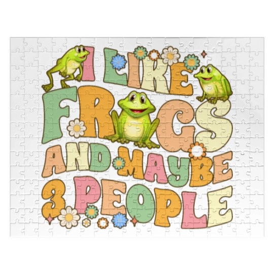 Groovy Frog Lovers Jigsaw Puzzles