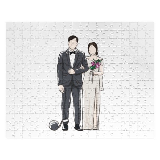 This Witch Is Getting Hitched Funny Wedding Humor Jigsaw Puzzles