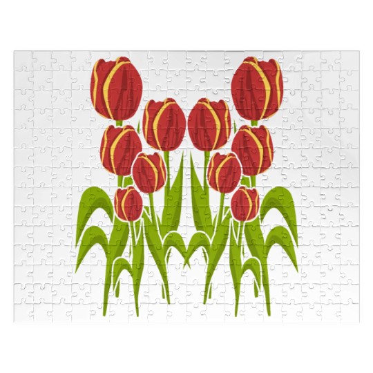 Tulip Flower Flowers Garden Tulips Jigsaw Puzzles
