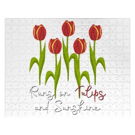 Tulips Garden Tulip Flowers Jigsaw Puzzles