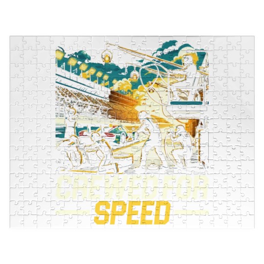 Pit Crew Race Car Racing Race Track Motorsport Jigsaw Puzzles
