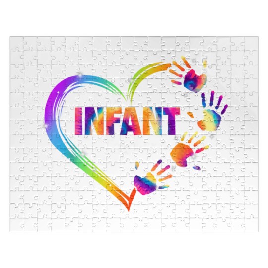 Infant Teacher Appreciation Tie Dye Jigsaw Puzzles