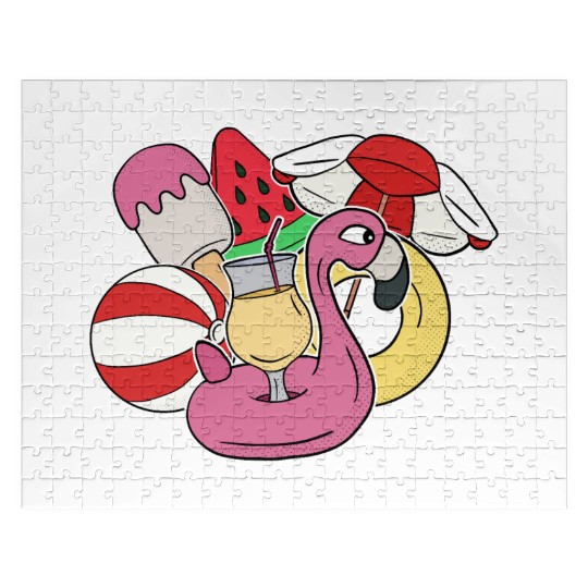 Summer Fun at the Pool or Beach Jigsaw Puzzles