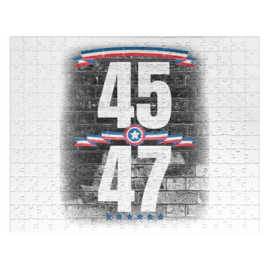 Donald Trump 45 47 Trump 2024 Election Jigsaw Puzzles