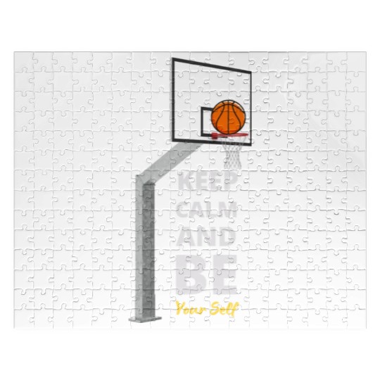 Basketball Zen Jigsaw Puzzles Keep Calm and Be Yourself