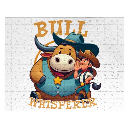 Rodeo Bull Riding Livestock Show Farmer Cattle Jigsaw Puzzles