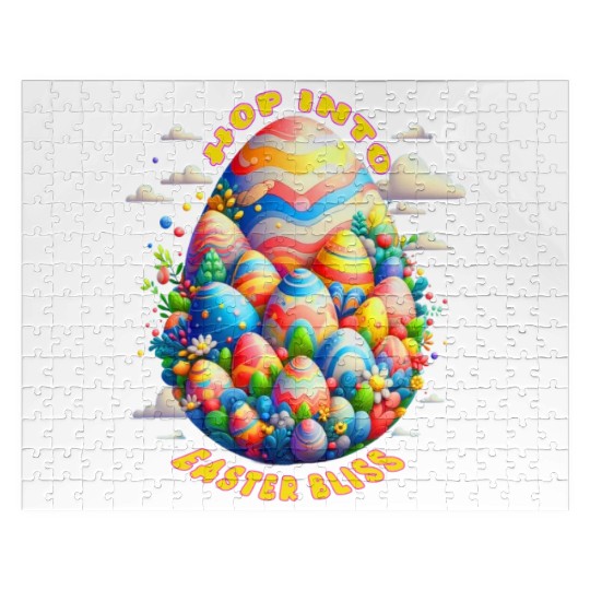 Vibrant Easter Egg Design for a Festive Easter Day Jigsaw Puzzles
