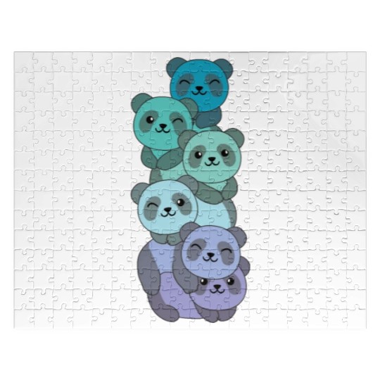 Neptunic Flag Pride Lgbtq Cute Panda Pile Jigsaw Puzzles