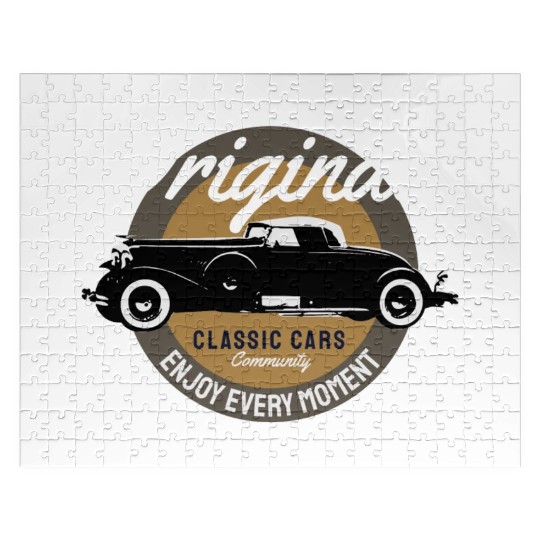 Classic car community features a sleek and vintage Jigsaw Puzzles