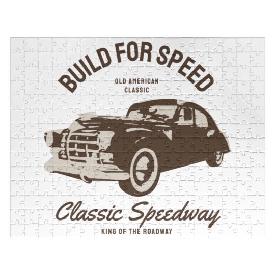 Build for speed, classic speedway Jigsaw Puzzles