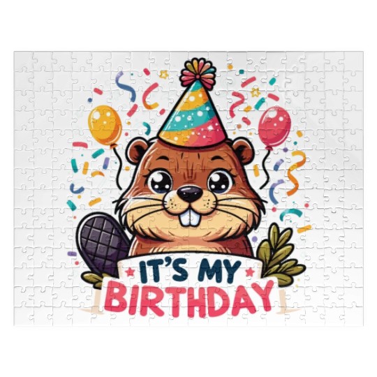 Its My Birthday Sweet Birthday Beaver Jigsaw Puzzles