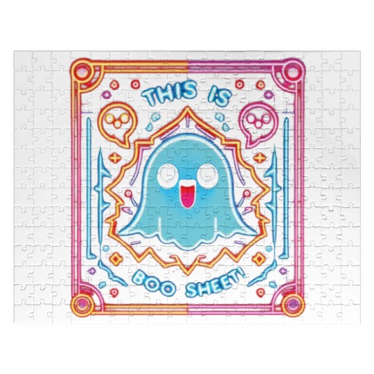 THIS IS BOO SHEET! Version 2, neon colors Jigsaw Puzzles