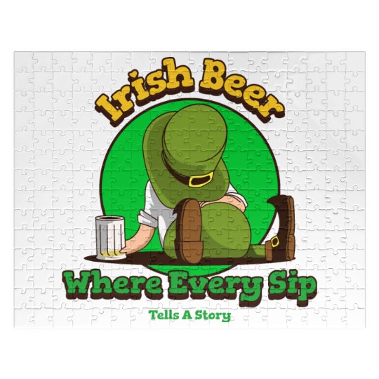 irish beer where every sip tells a story Jigsaw Puzzles
