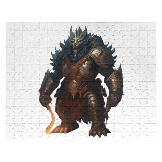 Threatening Ork Warriors In Armor Fantasy Graphics Jigsaw Puzzles