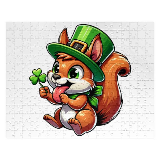 St. Patrick's Cheeky Squirrel Jigsaw Puzzles