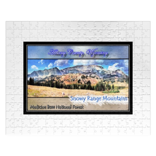 I've Been Framed! Snowy Range Scenic Byway Wyoming Jigsaw Puzzles