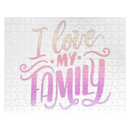 I Love My Family Jigsaw Puzzles