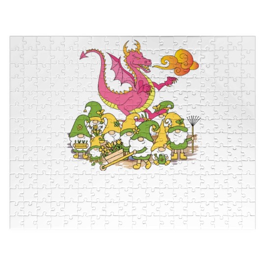 Funny Garden Gnome I Need More Gnomes Jigsaw Puzzles