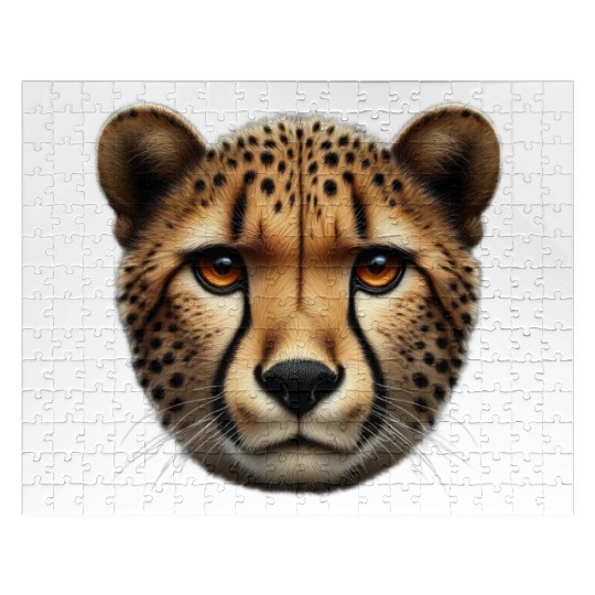 Cheetah Head Wildlife Jigsaw Puzzles