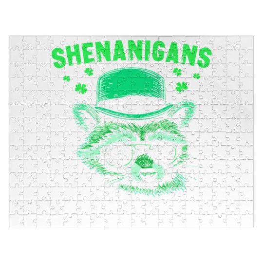 Shenanigans Coordinator Cute Raccoon Funny Jigsaw Puzzles