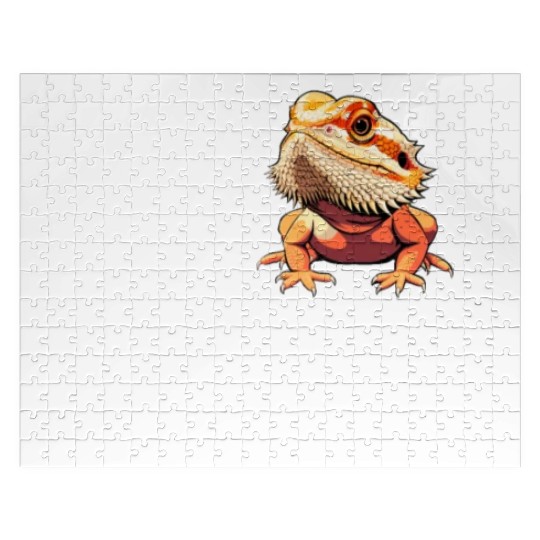 I love bearded dragon, reptile bearded Jigsaw Puzzles