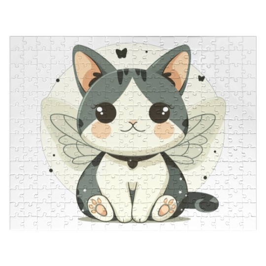 Kawaii Cat-Butterfly Jigsaw Puzzles